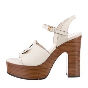 Gucci Leather Platform Sandals